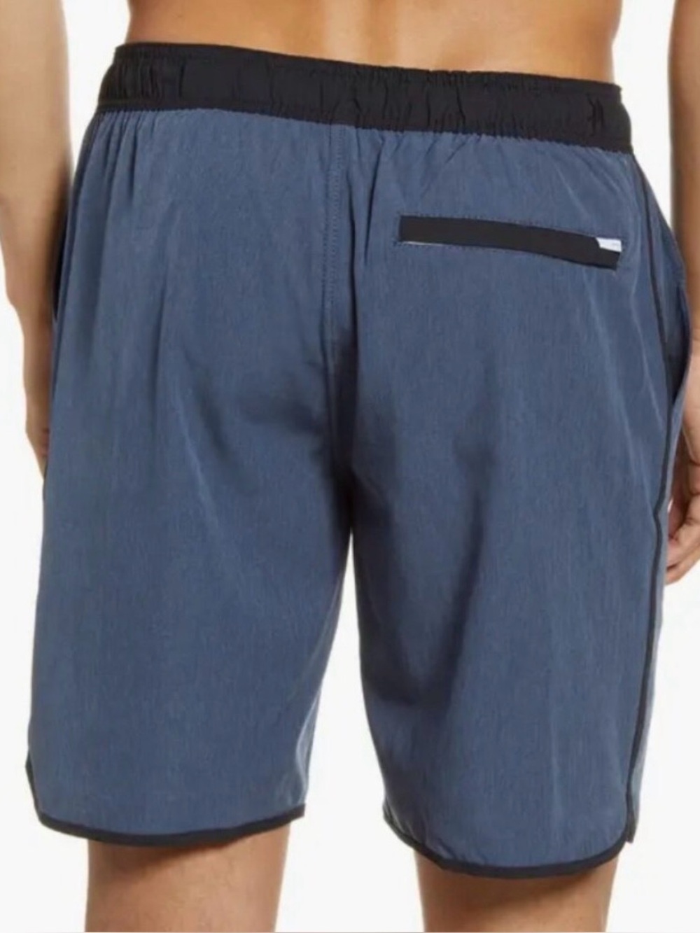 Vuori Men Azure Linen Texture Blue Unlined Drawstring Banks Shorts V330 Medium - Picture 3 of 12